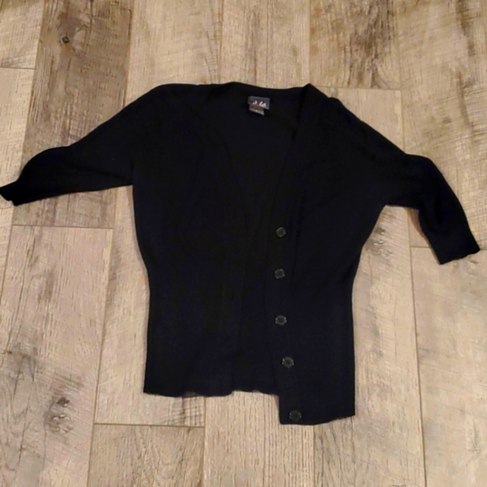 Dots Black Cardigan